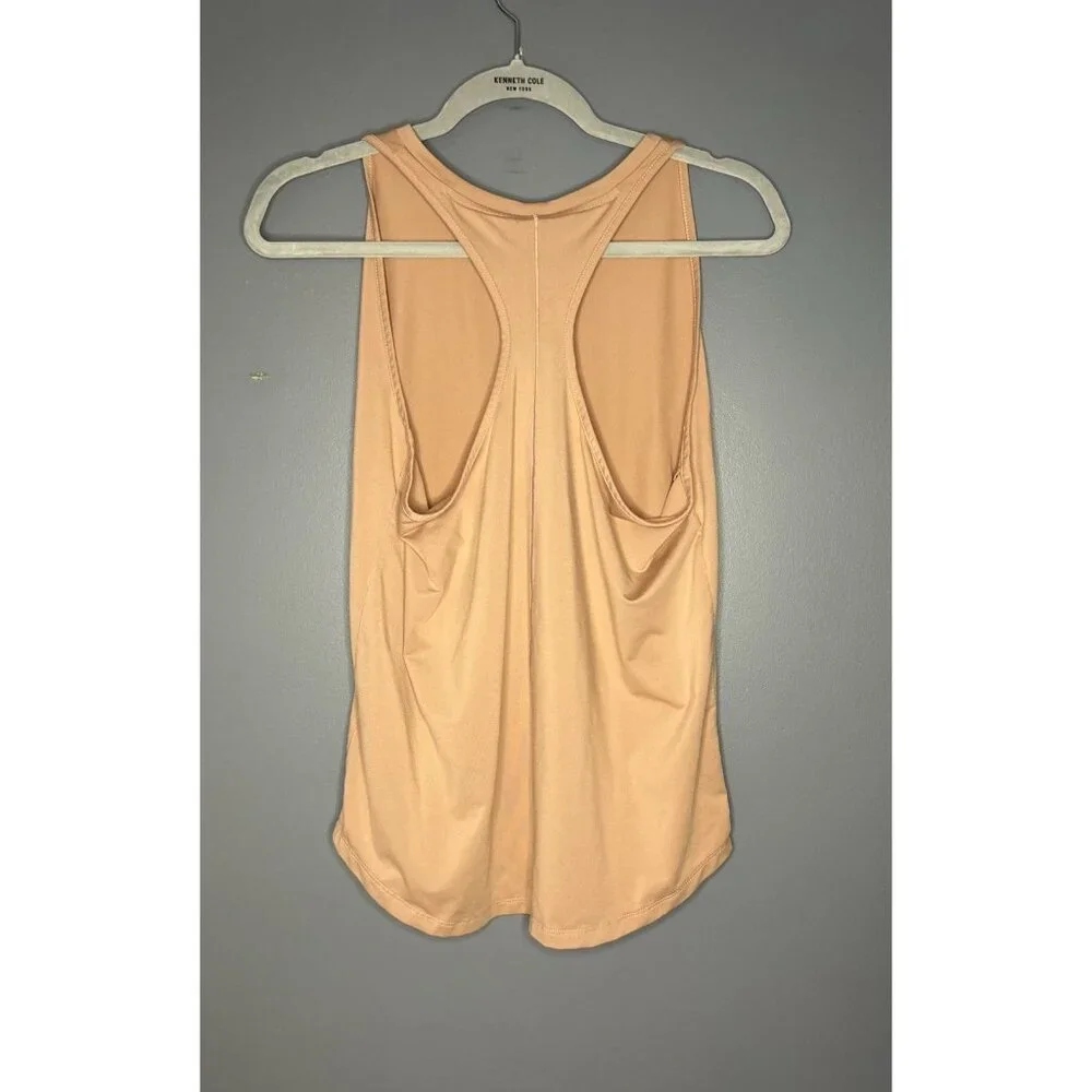 Nike Dri-Fit One Luxe Slim Fit Training Tank Top Women L  Peach Slinky Soft Cute